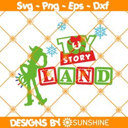 Toy Story Land SVG PNG, Toy Story Svg, Toy Story Christmas Svg, Woody Christmas Svg, File for Cricut