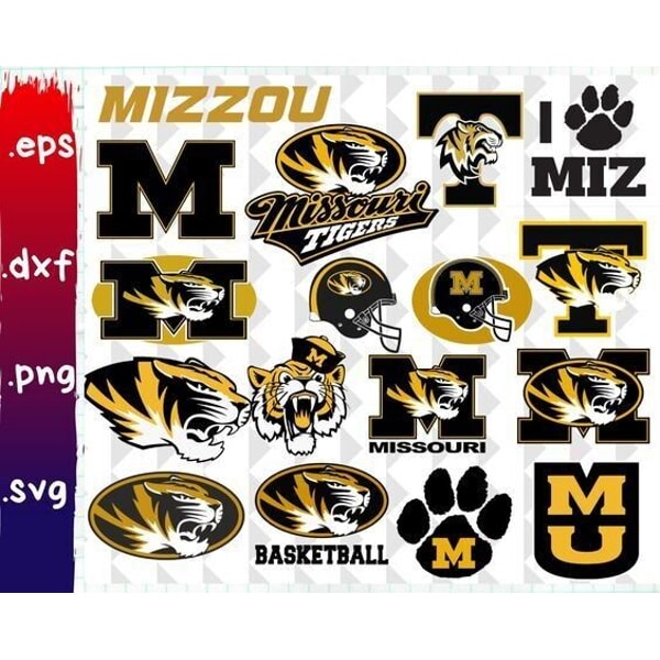 Mizzou Lettering Mizzou Tiger Logo Vector