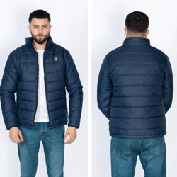 Puffer Jacket Full sleeves Blue with Logo