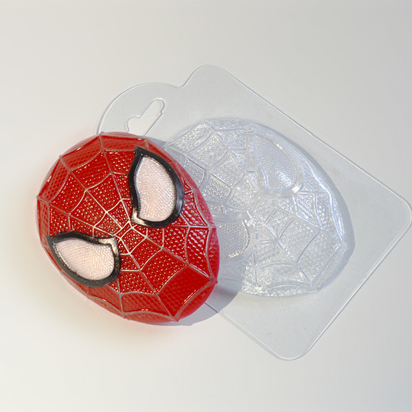 Spiderman soap and plastic mold
