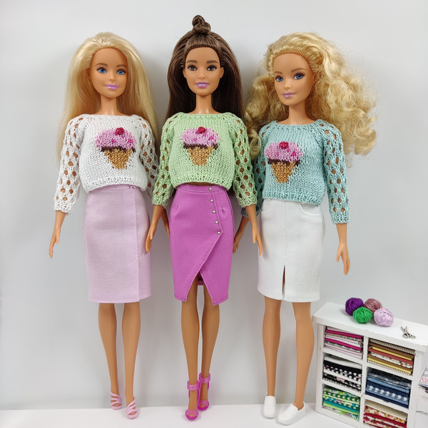 Barbie doll cupcake sweaters.jpg