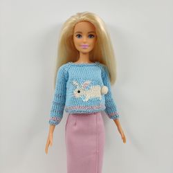 Barbie clothes bunny sweater
