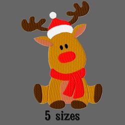 Deer machine embroidery design. embroidery designs Christmas. Embroidery designs trendy. Instant download.