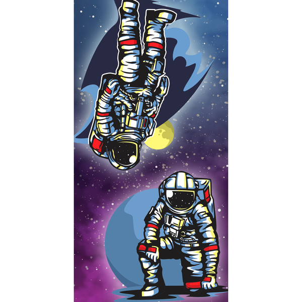 kaleidoscope astronaut print