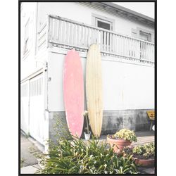 Surfboard Beach Print, Surf Ocean Wall Art, Tropical Poster, Beach Decor, Boho Wall Art Print, Digital Wall Art, Instant