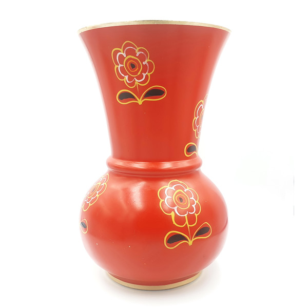 4 Vintage Aluminum Vase Hand-painted USSR 1960s.jpg