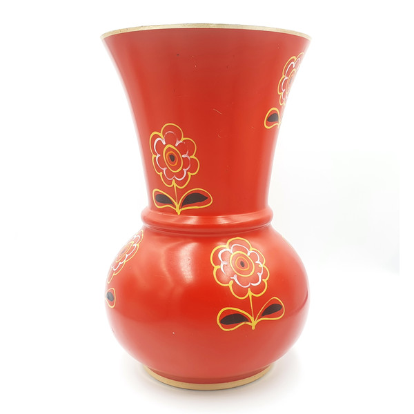 5 Vintage Aluminum Vase Hand-painted USSR 1960s.jpg