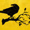 Raven Crow Odin Wotan Huginn Muninn Sticker