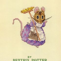 Beatrix Potter Vintage cross stitch pattern PDF The Tale of Two Bad Mice