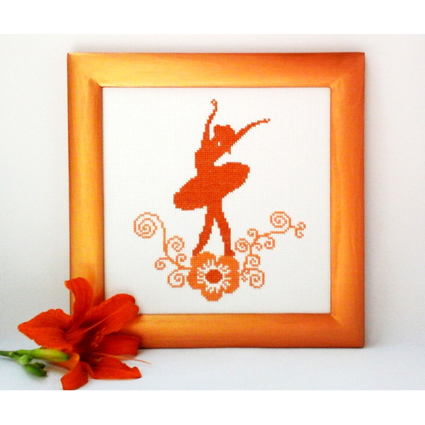 Ballerina Embroidery ballerina Ballerina design Girl wall decor Gift women.jpg