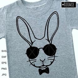 Rabbit Shirt Design SVG, Bunny face svg, Happy Easter bunny, Rabbit cut file, Farm Animal Face, Cricut Cameo Sublimation
