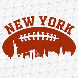American Football New York City Skyline SVG Cut File