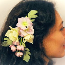 Bridal flower hair clip for rustic wedding. Handmade flower headpiece bridal. Wedding hair clip. Floral hair accessories