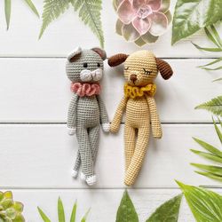 Crochet PATTERNS, Amigurumi pattern, Crochet cat pattern, Crochet dog pattern, Crochet animals