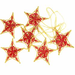 Christmas Star Crochet Pattern Ornament, PDF file digital download.
