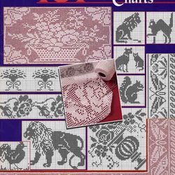 Digital | Vintage Crochet Pattern | 101 Filet Crochet Charts | ENGLISH PDF TEMPLATE