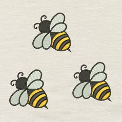 Bee three Embroidery design 3 Sizes reading pillow-INSTANT D0WNL0AD