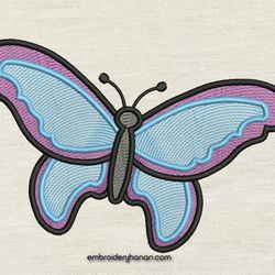 Butterfly Embroidery design 3 Sizes reading pillow-INSTANT D0WNL0AD