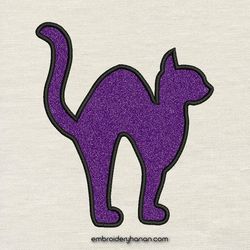 cat applique embroidery design 3 sizes reading pillow-instant d0wnl0ad