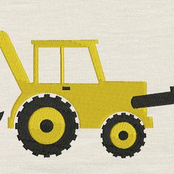 construction truck embroidery design 3 sizes reading pillow-instant d0wnl0ad