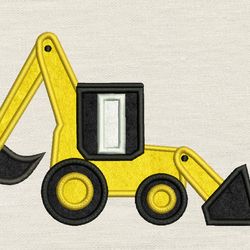 digger applique embroidery design 3 sizes reading pillow-instant d0wnl0ad