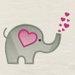 Elephant Hearts embroidery design 3 Sizes reading pillow-INSTANT D0WNL0AD