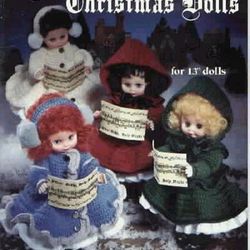 PDF Copy Vintage Patterns Crocheted Christmas Dolls\Patterns for sizes 13 inch Dolls