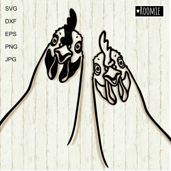 Roosters portrait svg, farm animals svg, Chicken Svg, farmho - Inspire ...