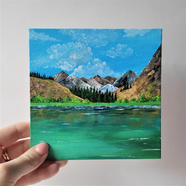 Handwritten-landscape-mountain-lake-by-acrylic-paints-on-canvas-2.jpg