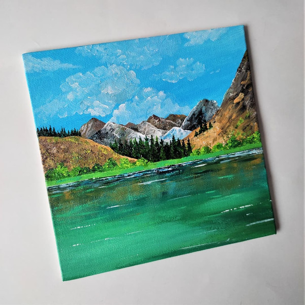 Handwritten-landscape-mountain-lake-by-acrylic-paints-on-canvas-4.jpg