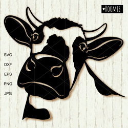 Bull Svg, Farm Animals, Cow SVG Cricut, Heifer Face Svg, Calf Clipart, Farmhouse Shirt Design Laser Cut File Vinyl Decal