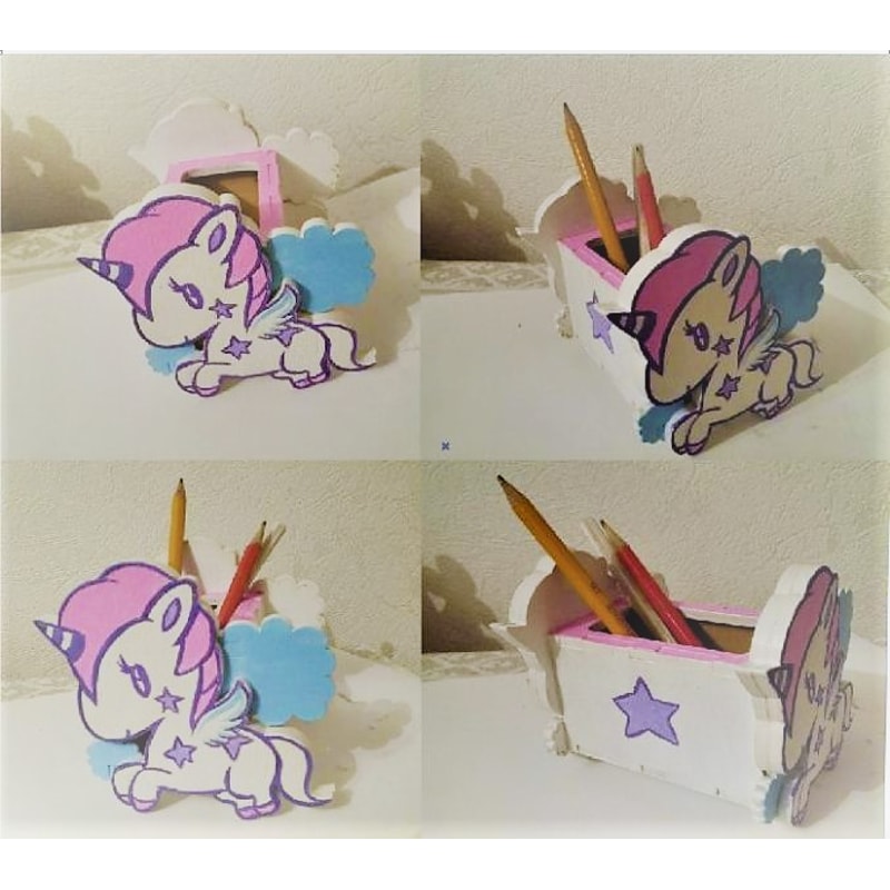 Pen Box Router Template Digital Template Cnc Router Files Cnc Unicorn Pen Holder Fi | Inspire ...