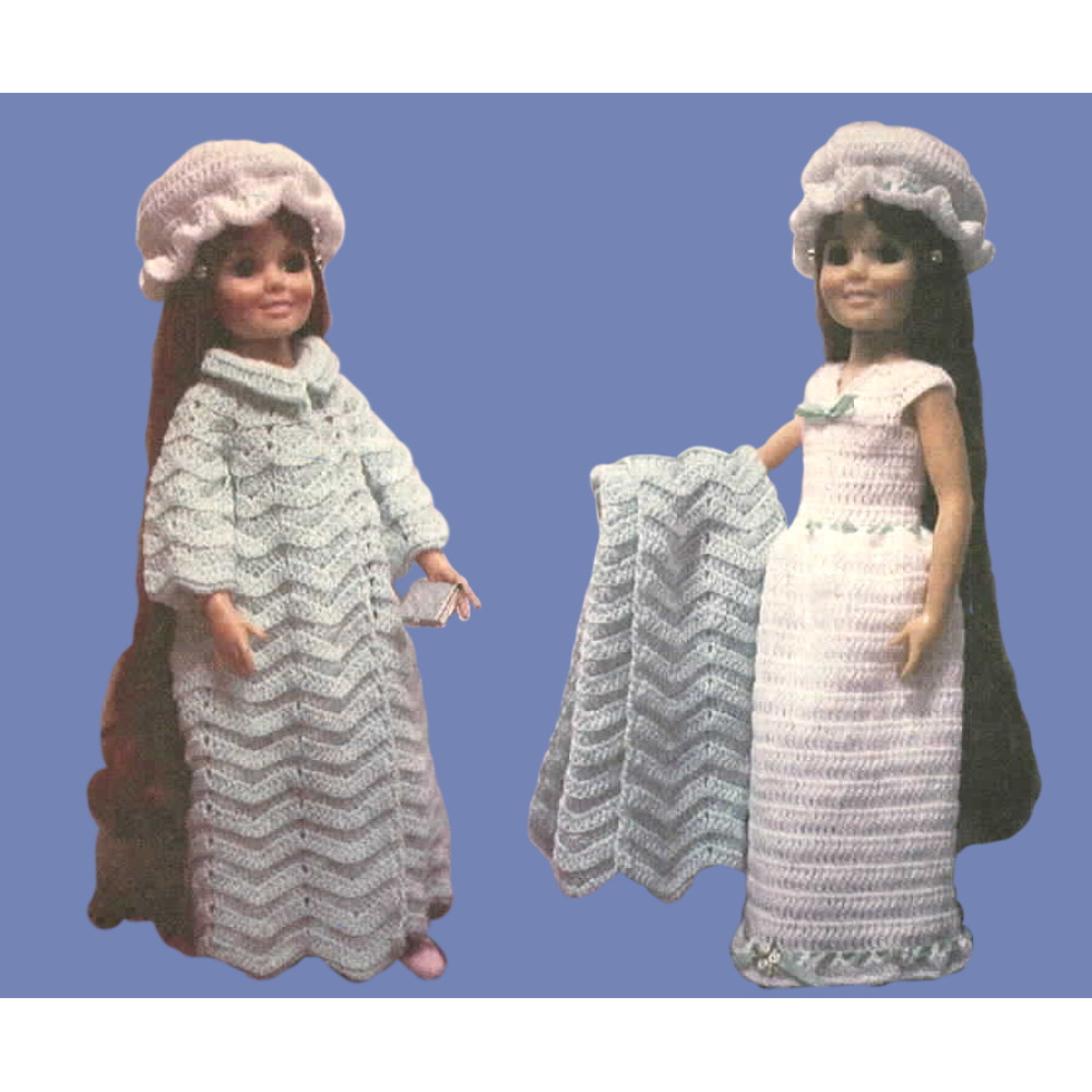 Doll Clothes Vintage Crochet Pattern