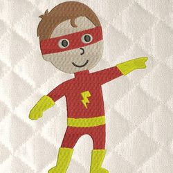 Flash boy hero embroidery design 3 Sizes -INSTANT D0WNL0AD