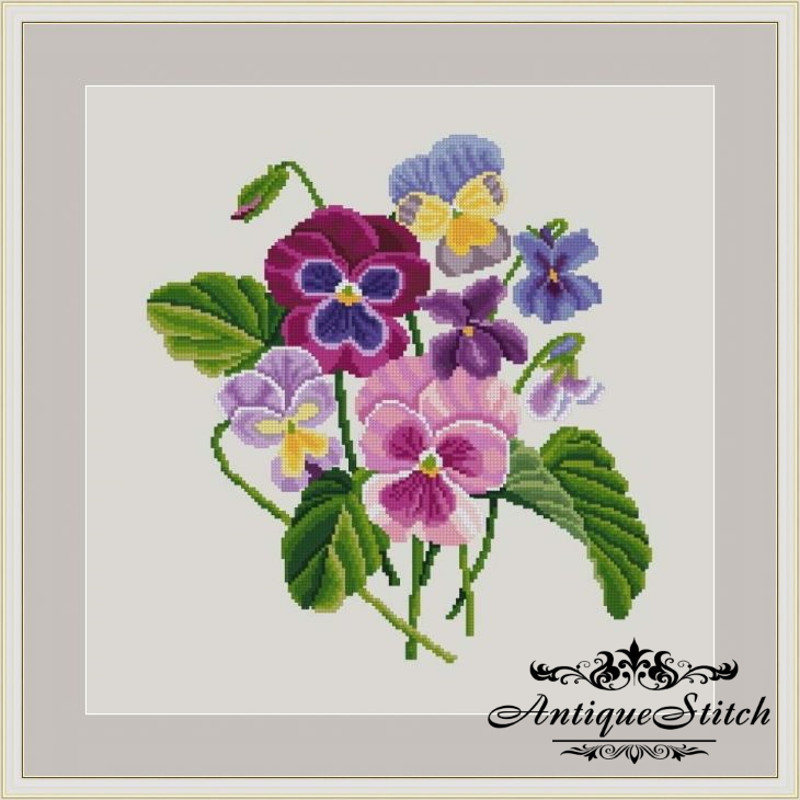 pansy-cross-stitch-pattern-vintage