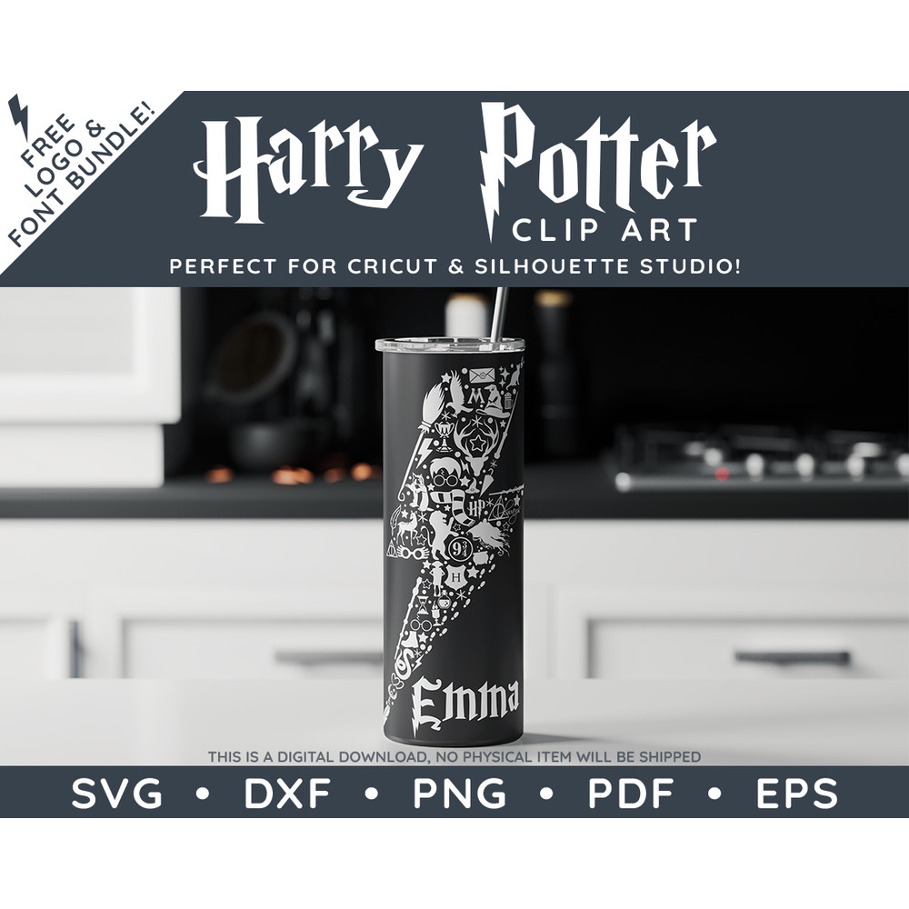 Harry Potter Lightening Bolt Bundle by SVG Studio Thumbnail2.png