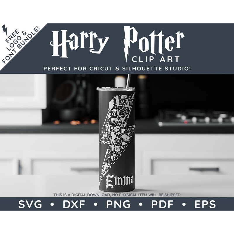 Harry Potter Lightening Bolt Bundle by SVG Studio Thumbnail2.png