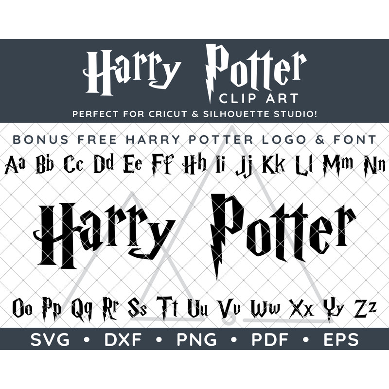 Harry Potter Bonus FREE Logo and Font by SVG Studio Thumbnail.png