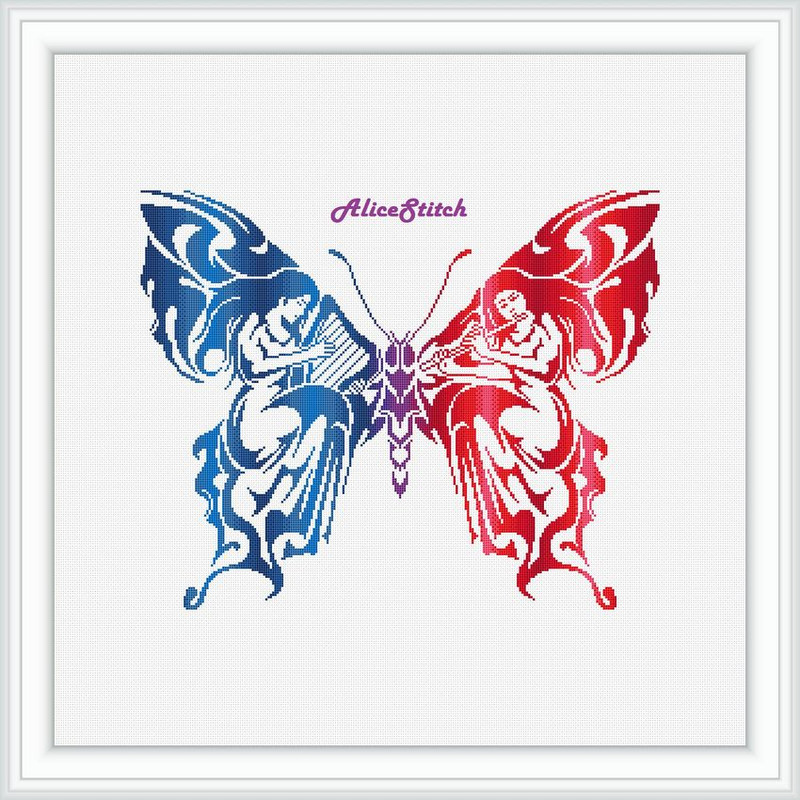 MusicButterflyBlueRede1jpg