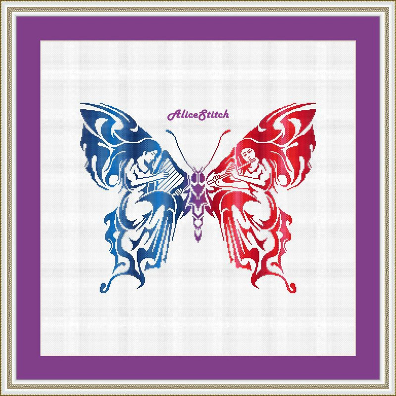 MusicButterflyBlueRede2jpg