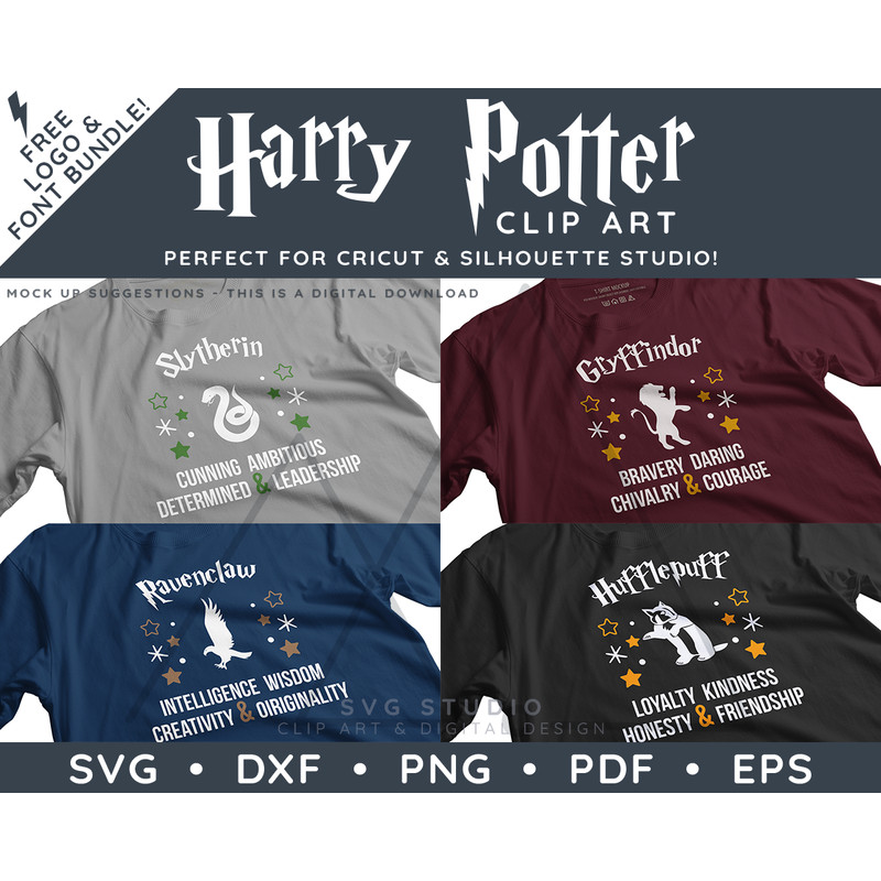Harry Potter House Quotes by SVG Studio Thumbnail7.png