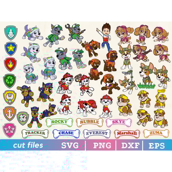 Big SVG Bundle, Digital Download, Paw Patrol, Paw Patrol svg | Inspire ...