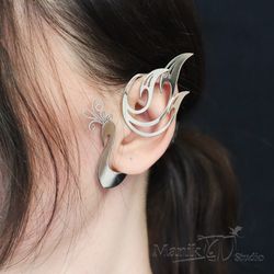 Ear Cuff Peacock | Carnival decorations | Handmade jewelry