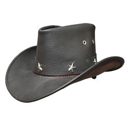 sheriff leather hat