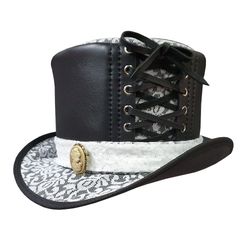 steampunk havisham leather top hat
