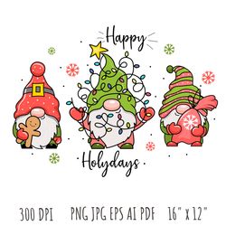 christmas gnomes png, christmas  gnomes clip art, christmas  gnomes sublimation, instant download, digital download