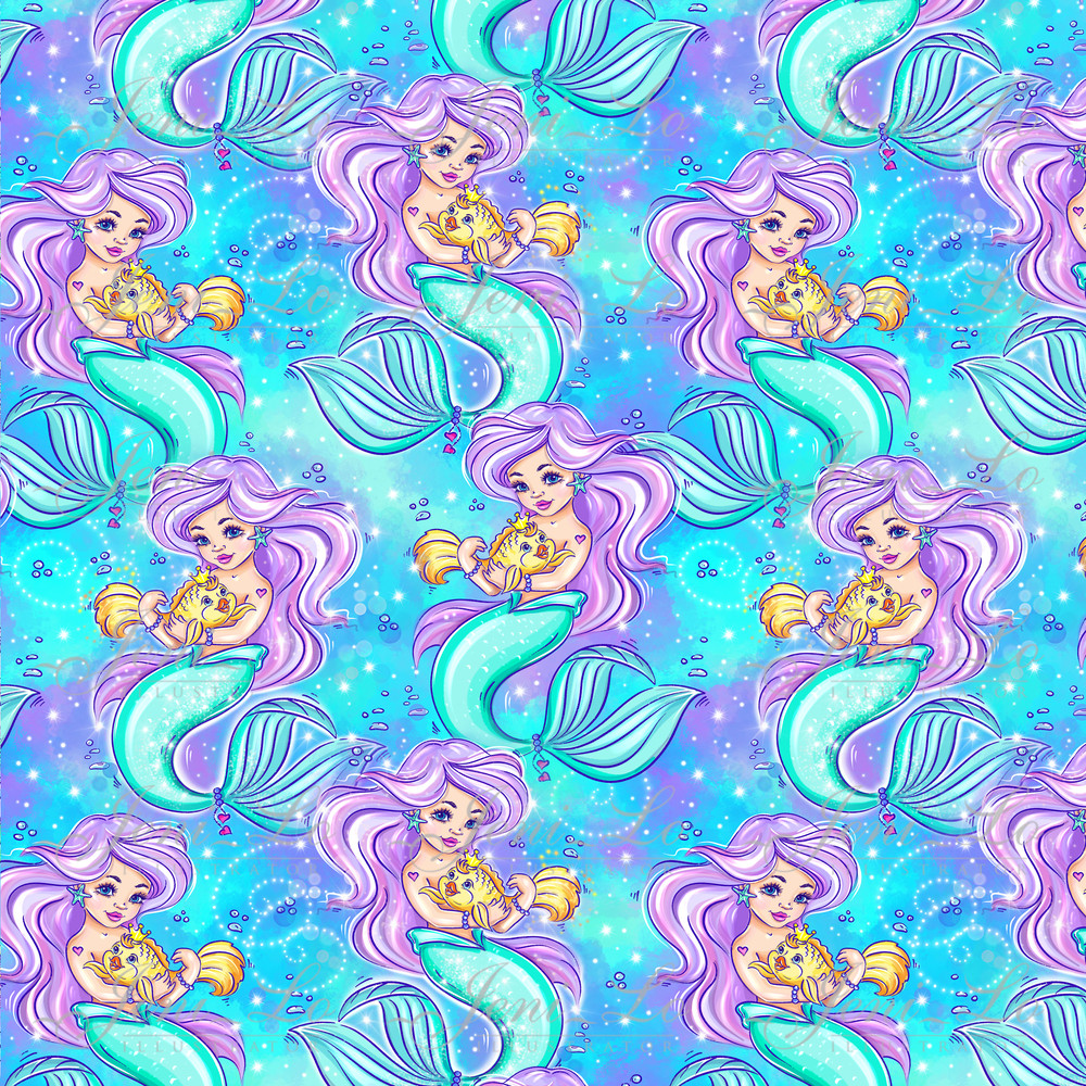 Little Mermaid digital paper