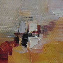 Small Abstract Canvas 4X4" Evgeniy Maslov BMAFH6RU15