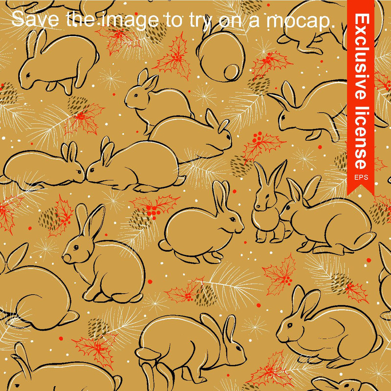 Seamless-Pattern-Bunnies-Golden-Package