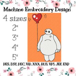 Baymax embroidery design